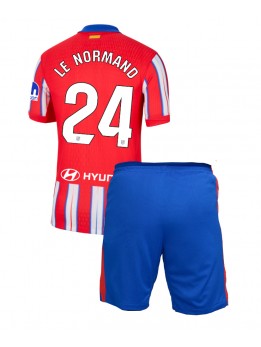 Atletico Madrid Robin Le Normand #24 Dječji Domaci Dres kompleti 2024-25 Kratak Rukavima (+ kratke hlače)